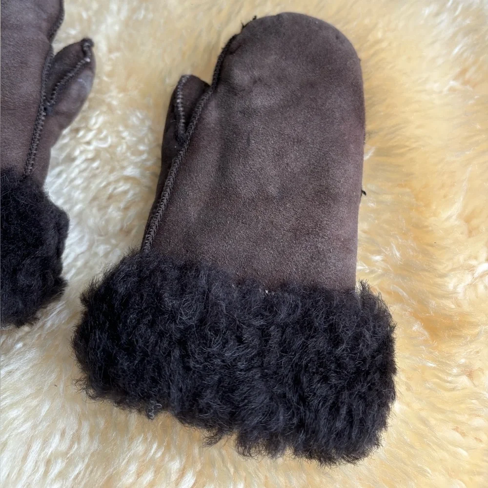 Vintage Toddler Size Shearling Mittens